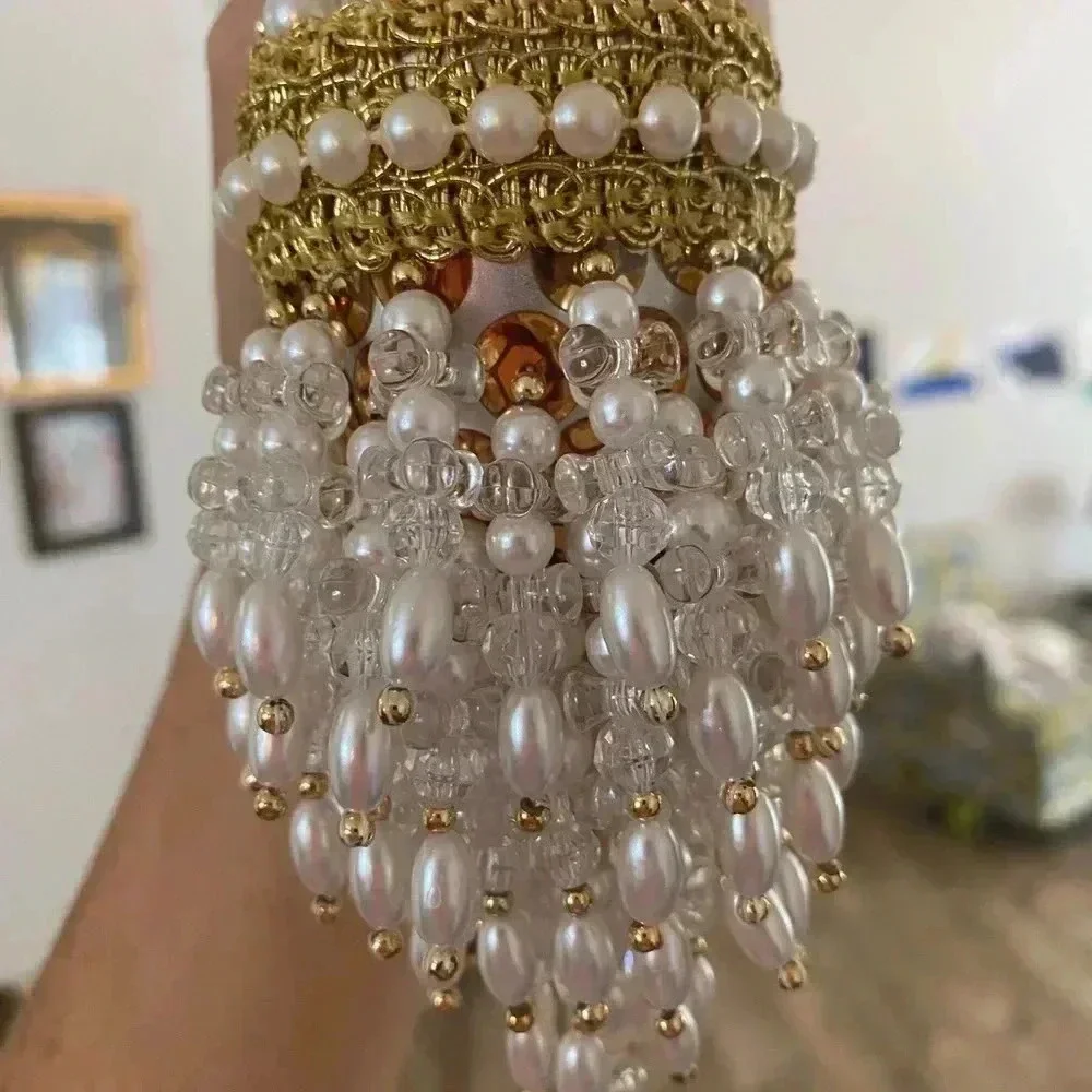 Vintage Faux Pearl Chandier Style Dangle Ornament
